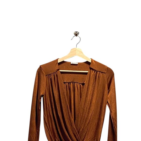 Free People Turnt Thong Bodysuit Rust Size XS Revolve Neutral Minimalist Boho - Picture 6 of 14